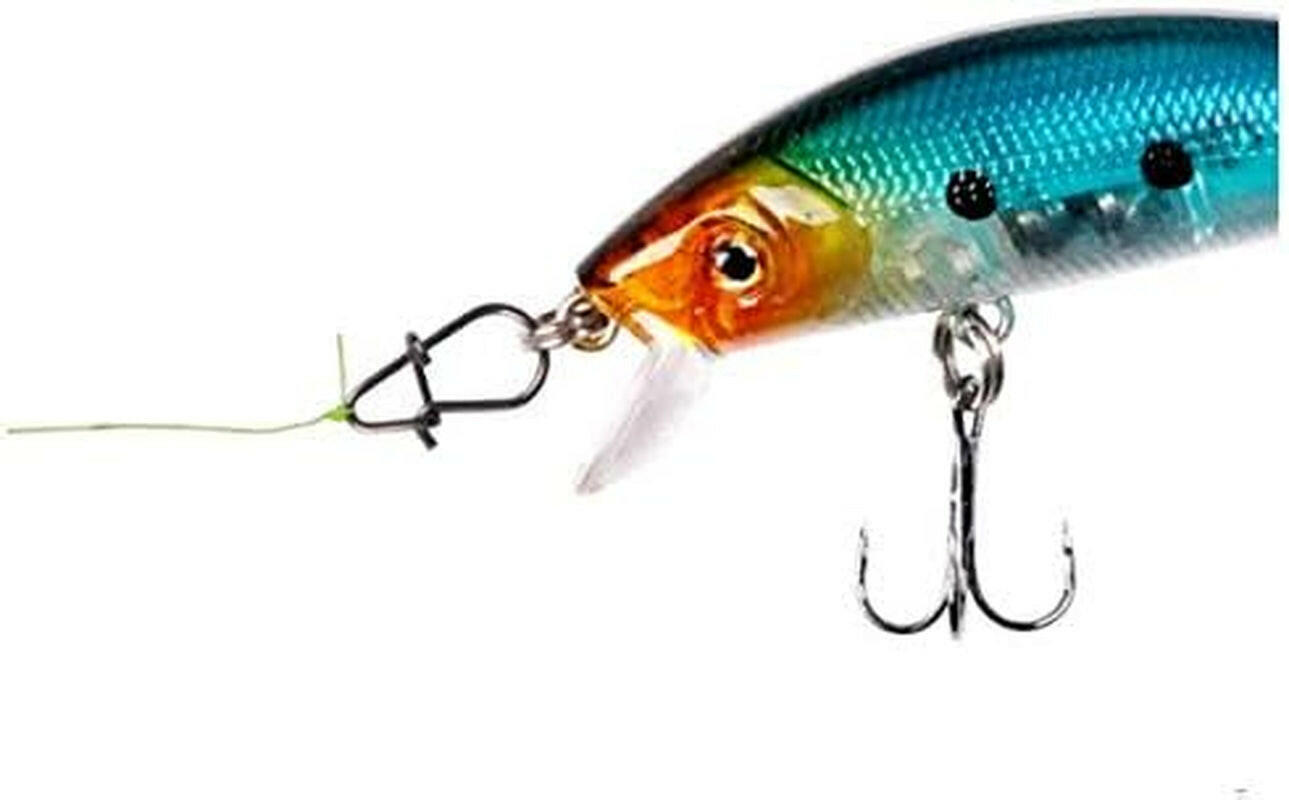 100-Piece Pack of High-Strength Fishing Snaps and Power Clips - Available in 25LB, 30LB, and 40LB Options