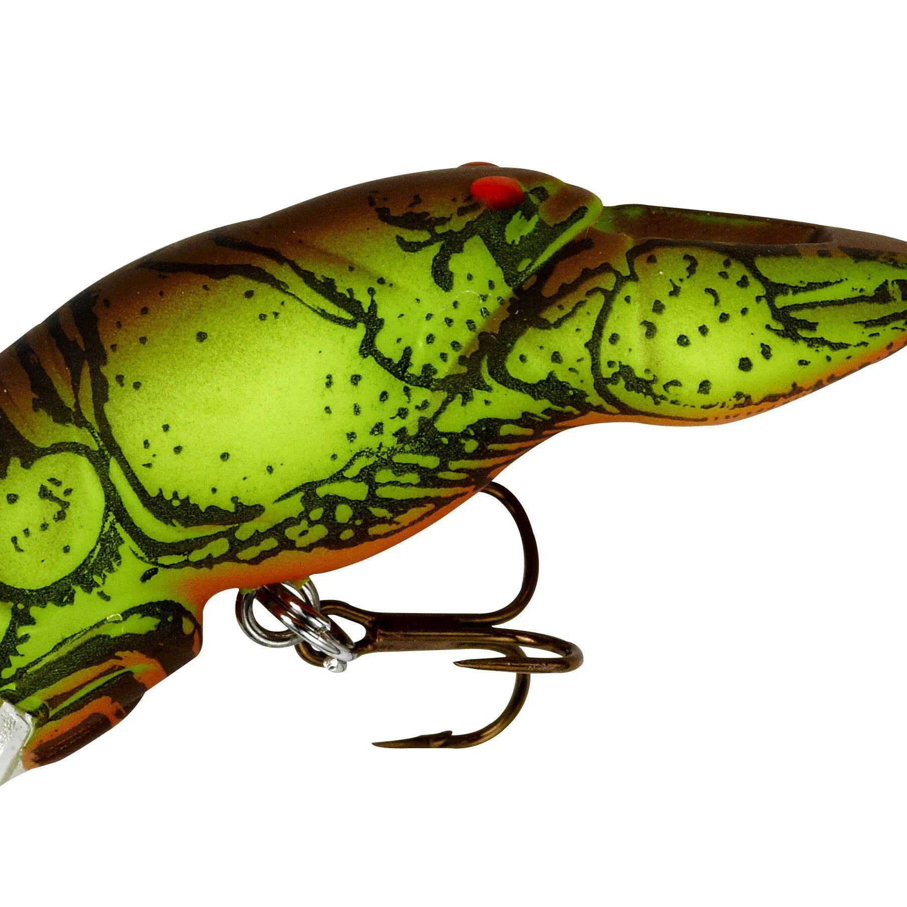 Chartreuse Brown Deep Teeny Wee Crawfish Crankbait - 1.5" | 1/9 Oz Fishing Lure.