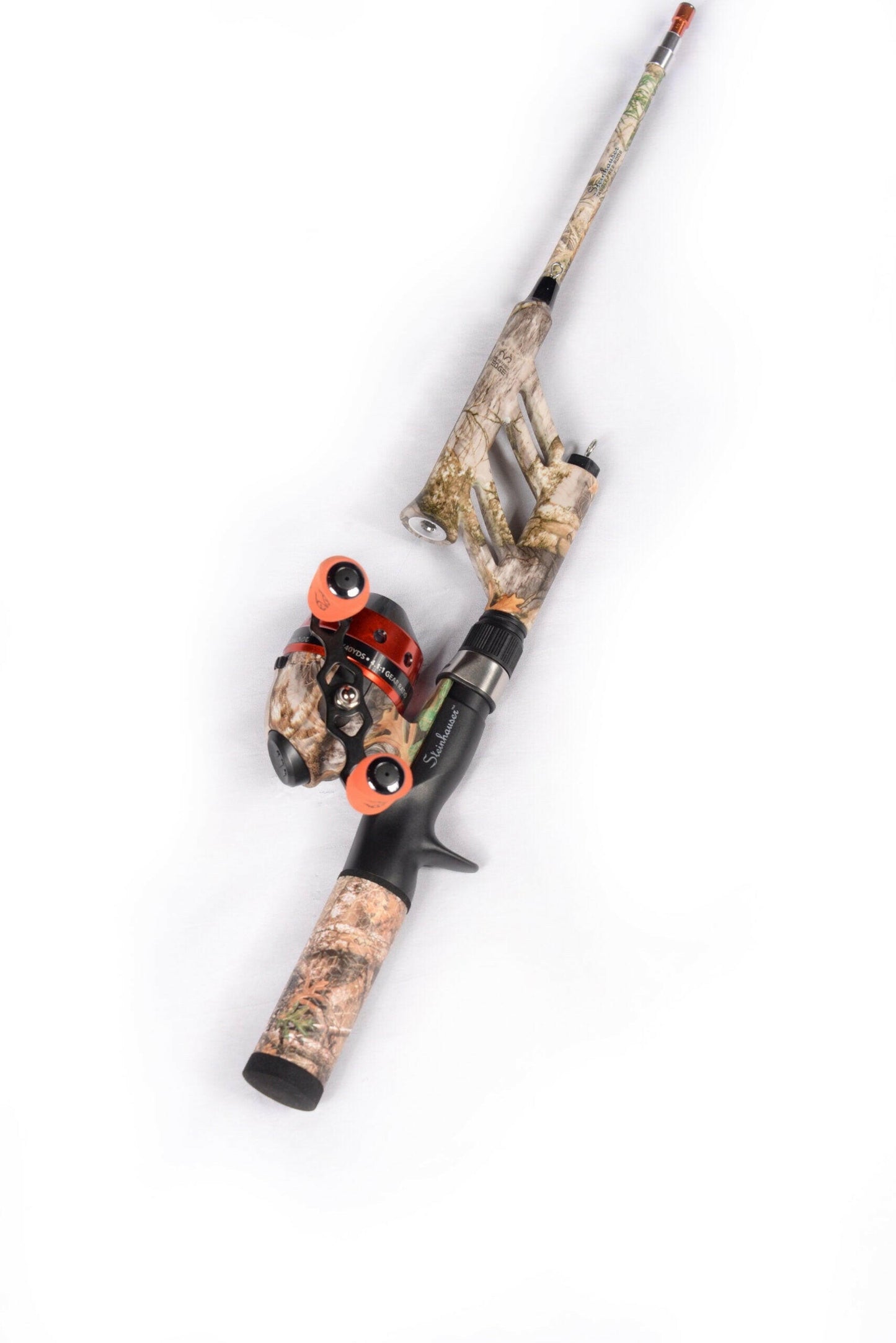 Real Tree Telescopic Spincast Combo - Durable Fiberglass Fishing Gear.