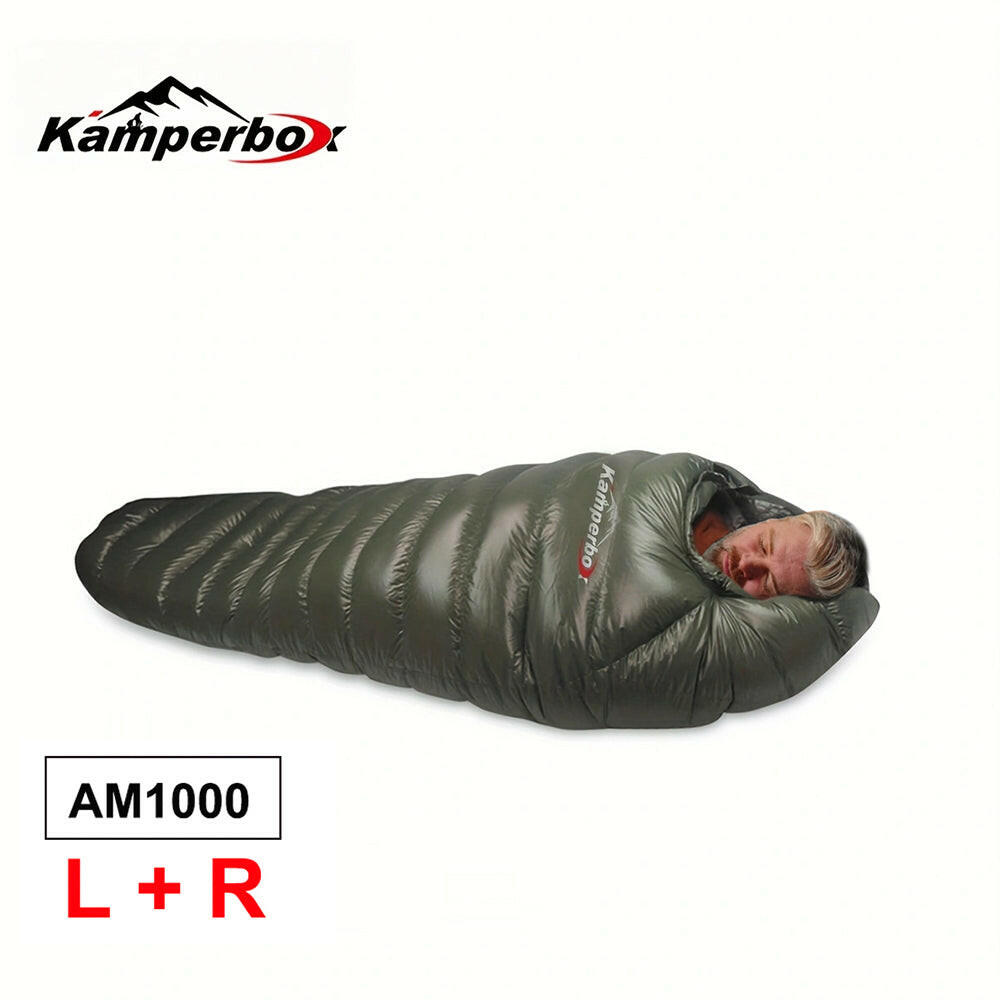 Kamperbox Down Sleeping Bag for Cold Weather Winter Camping.