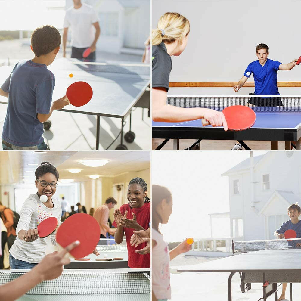 Ultimate Portable Ping Pong Paddle Set with Retractable Net, Rackets, Balls & Carry Bag - Perfect for Indoor & Outdoor Fun!.