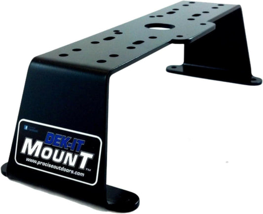 Single Dek-It Mount - Marine-Grade Aluminum Mount for Boat Electronics - Professional Installation Solution for Fish Finders and Marine Devices - 0.0 Degree