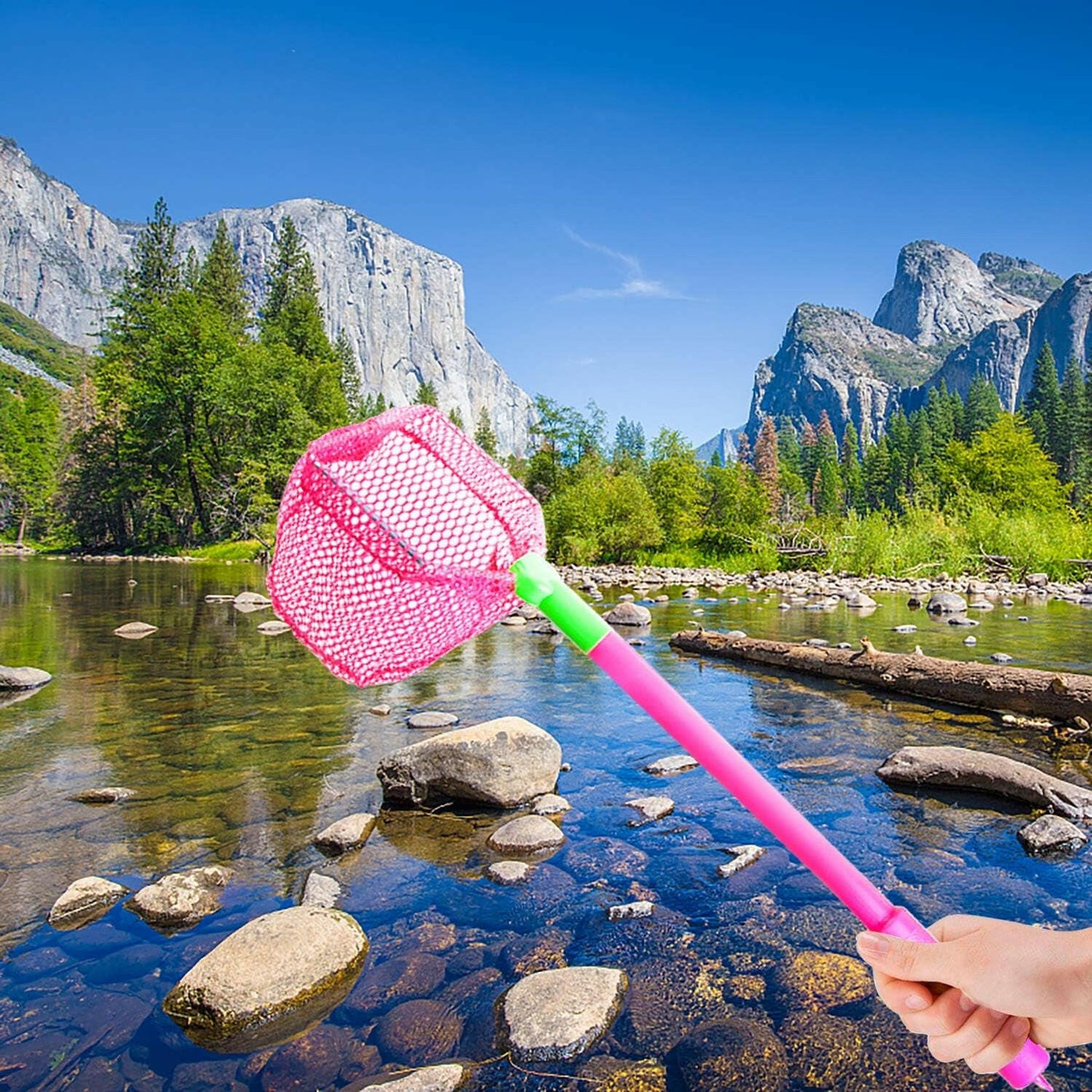 Catch the Fun with Our 2-Piece Butterfly Fishing Net Set! Perfect for Outdoor Adventures! 🦋🎣🌊.
