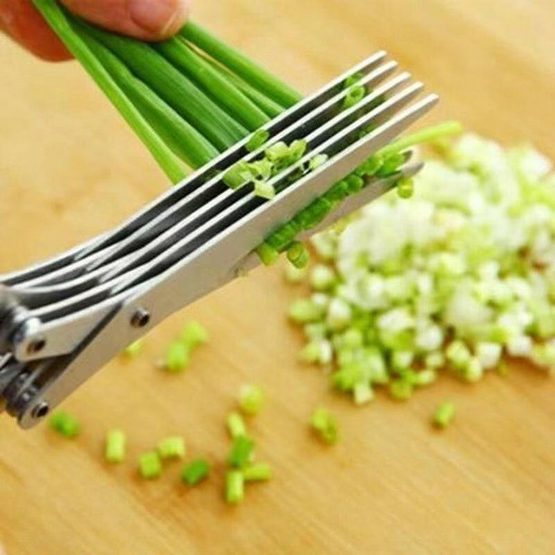 Five-Layer Vegetable Cutting Scissors.
