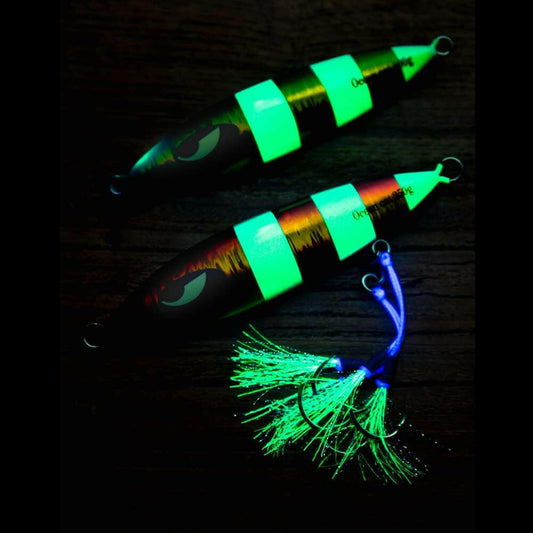 Premium Slow Fall Pitch Fishing Lures - Sinking Lead Metal Flat Jigs with Hook for Ultimate Saltwater Fishing Experience
