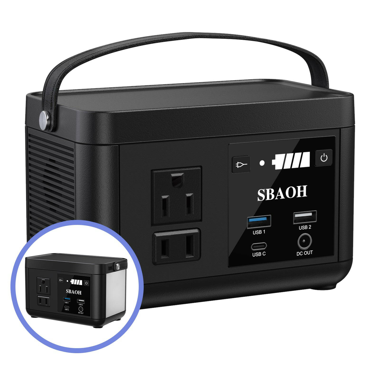 Portable Power Station P86, 88.8Wh LiFePO4 Battery with 120W AC Outputs - Solar Generator for Travel and Camping
