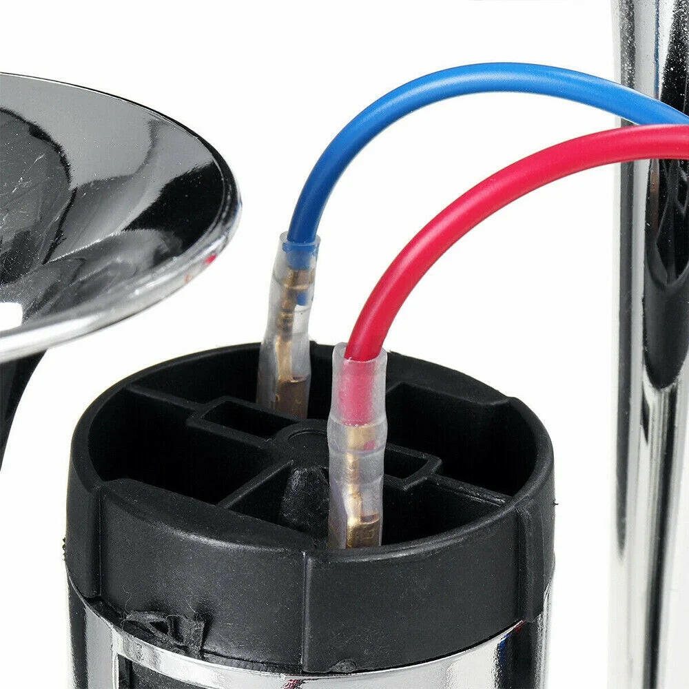 Unleash the Roar! 🚗🔊 600DB Dual Trumpet Electric Horn for Your Car, Truck, or Boat! Perfect for Making a Statement!.