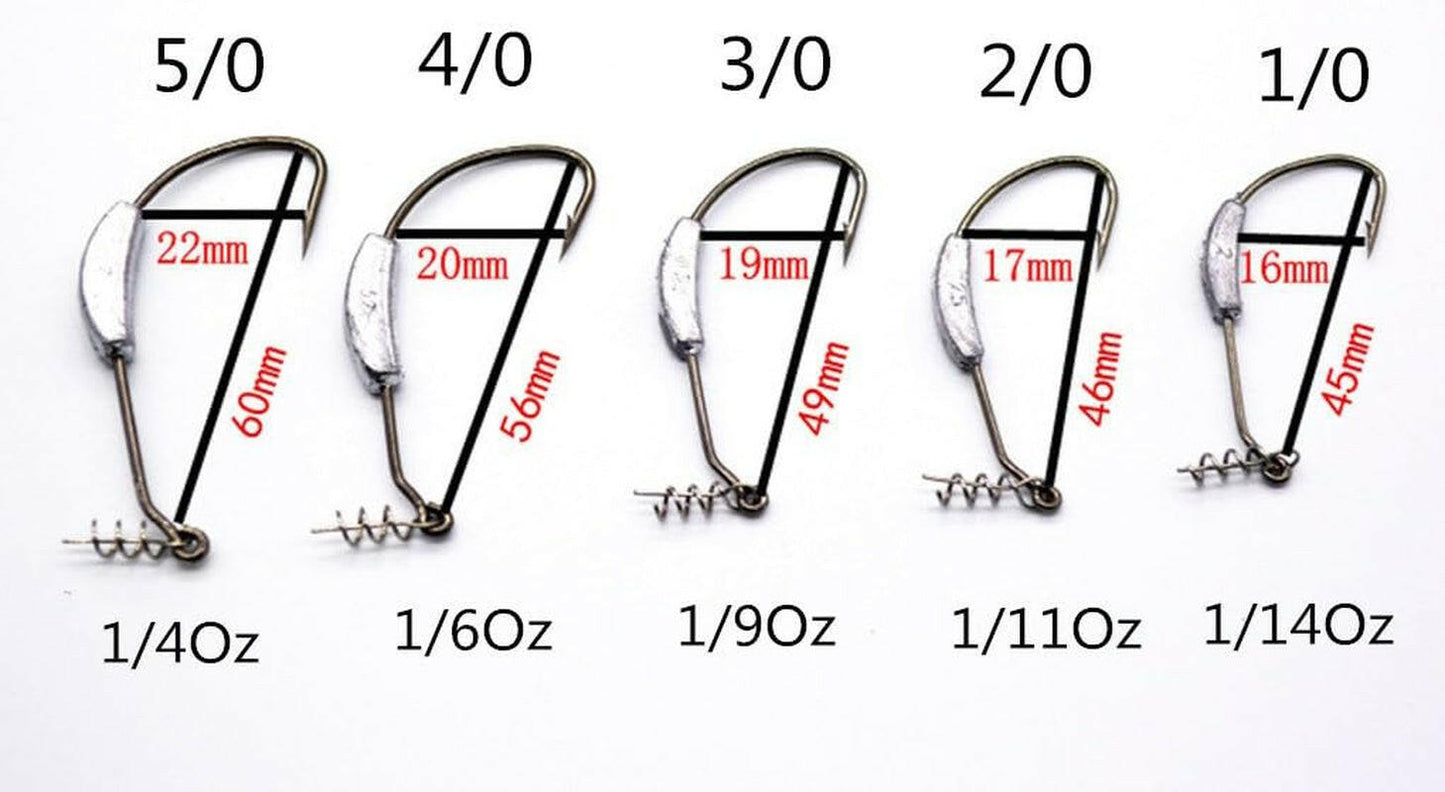 Catch the Big One with Our Assorted Fishing Weighted Swimbait Hooks! 🎣💥.