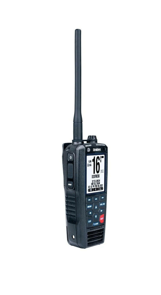 MHS335BT 6-Watt Class-D Floating Handheld VHF Marine Radio with Bluetooth Connectivity