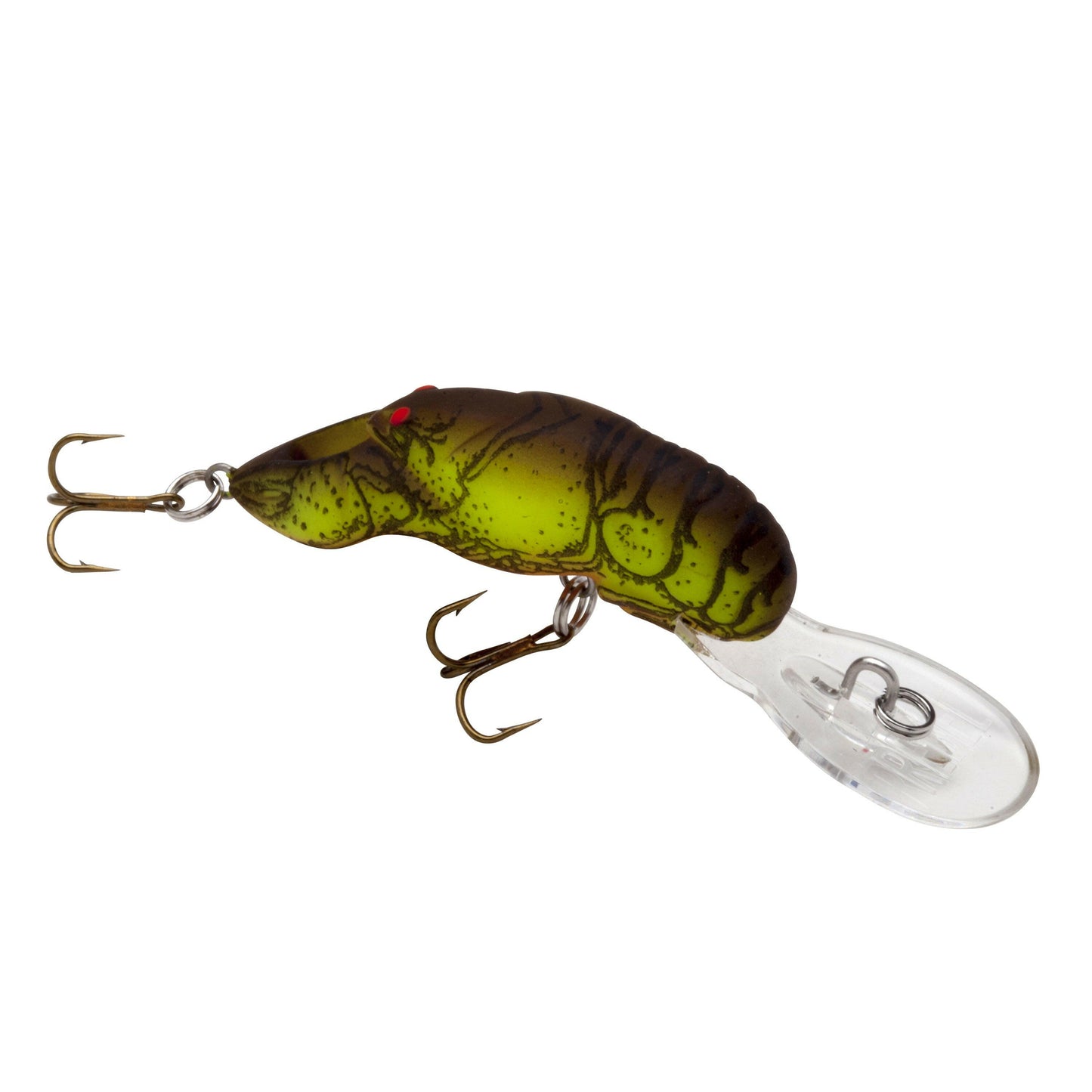 Chartreuse Brown Deep Teeny Wee Crawfish Crankbait - 1.5" | 1/9 Oz Fishing Lure.