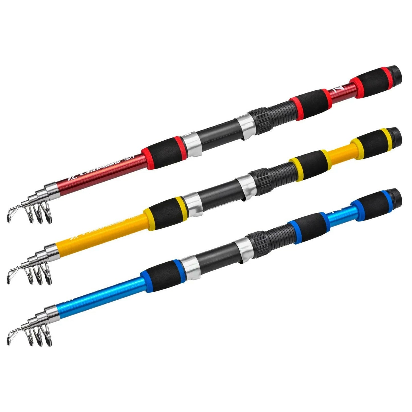 Ultimate 68 Inch Portable Fiberglass Spinning Fishing Rod & Reel Combo for Youth and Adults.