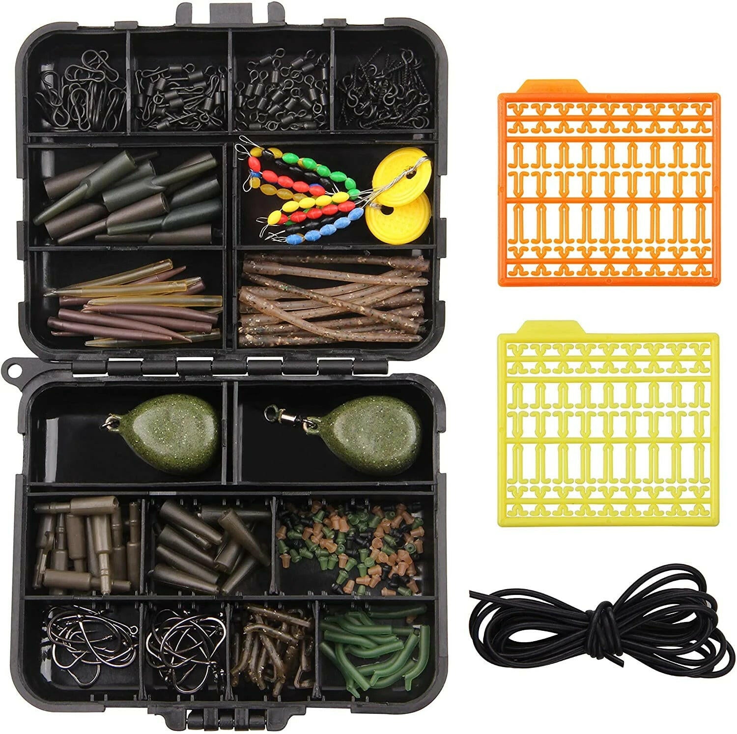 Ultimate Carp Fishing Tackle Kit - 217 Pcs Complete Bait & Gear Set for Successful Fishing Adventures.