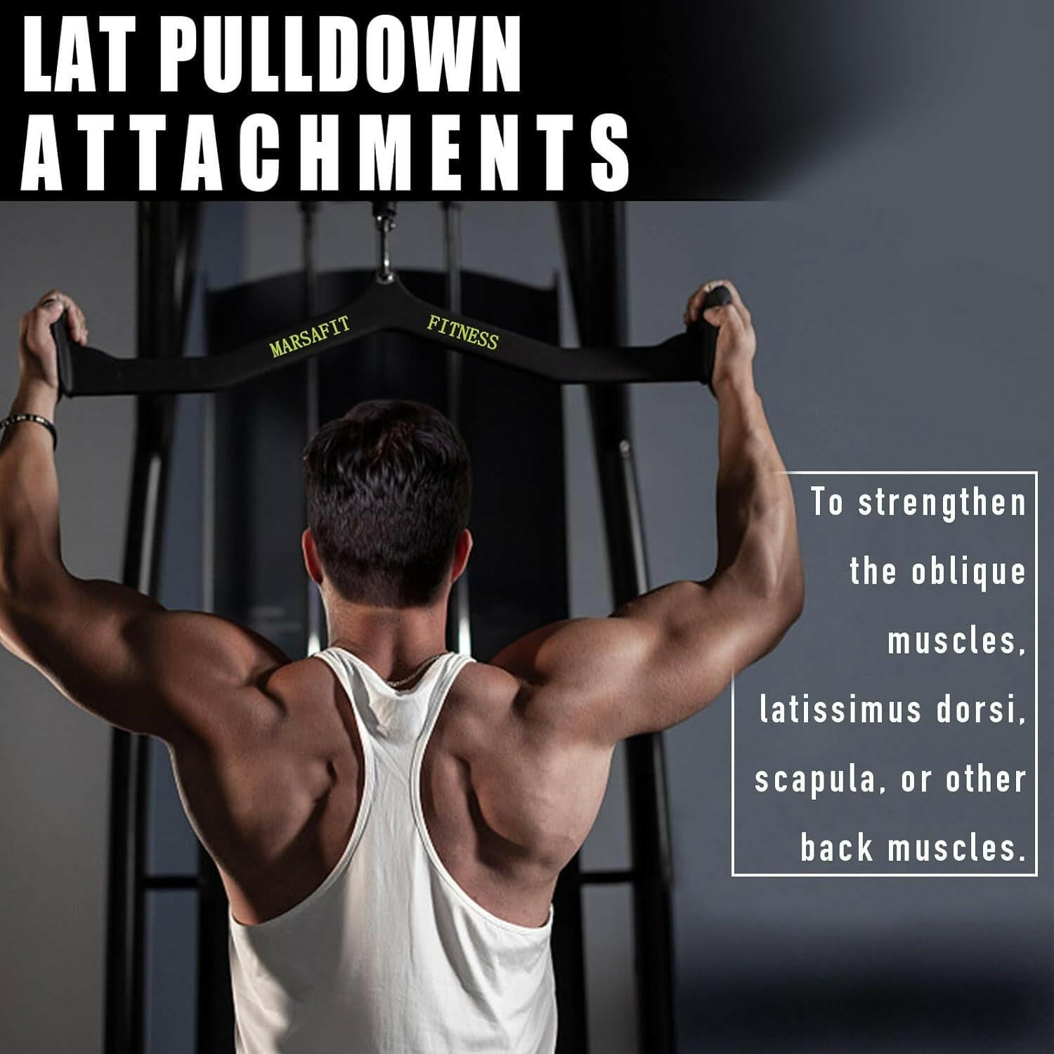 Ultimate Home Gym Cable Machine Attachments - Versatile T-Bar, V-Bar, and Pulley Handles for Bicep, Tricep, and Back Strength Training