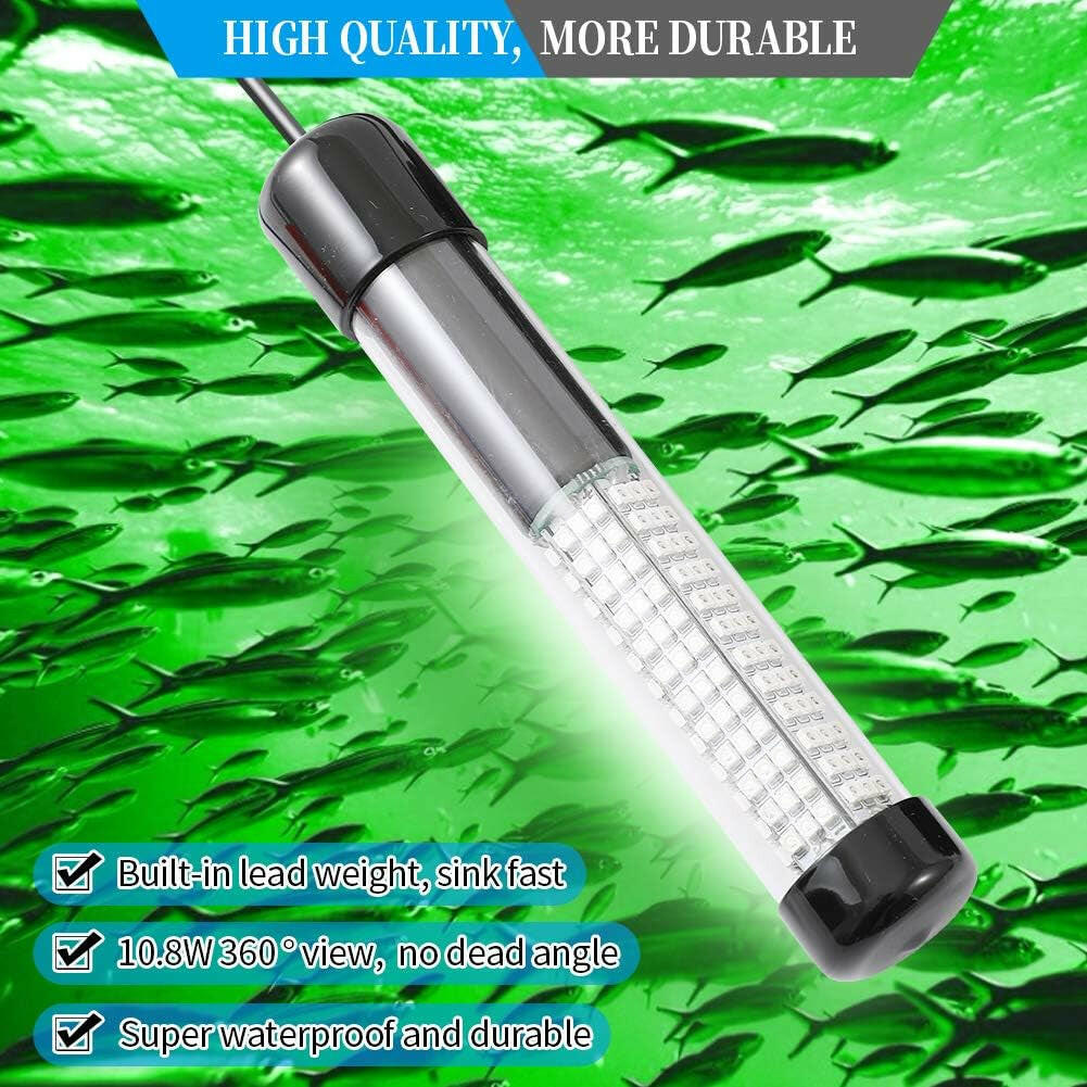 High-Performance 1080 Lumens IP68 Waterproof LED Underwater Fishing Light for Night Fishing.
