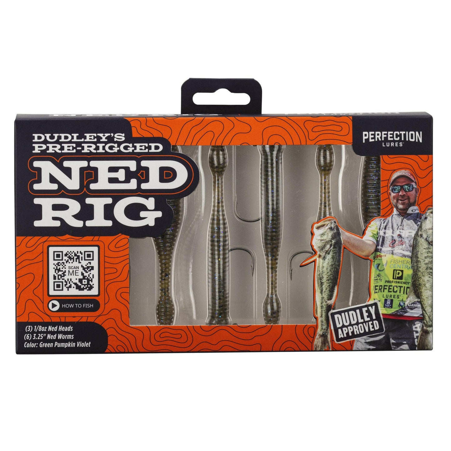 Catch more bass and trout with Dudley's Pre-Rigged Green Pumpkin Violet Ned Rig Finesse Worm Kit! 🎣🌊 #FishingGear #NedRig #BassFishing.