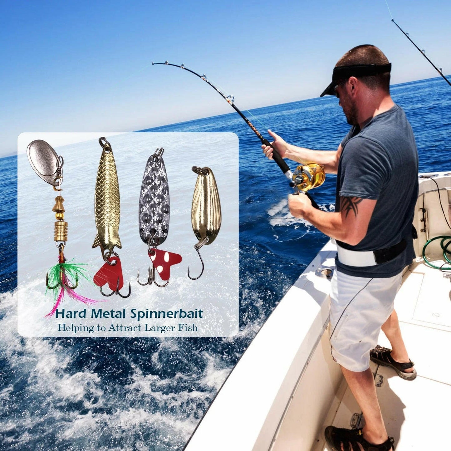 Catch the Big One! 🎣🎉 300-Piece Fishing Lures Kit with Tackle Box - Perfect for Bass, Trout & Walleye Adventures! 🐟✨.