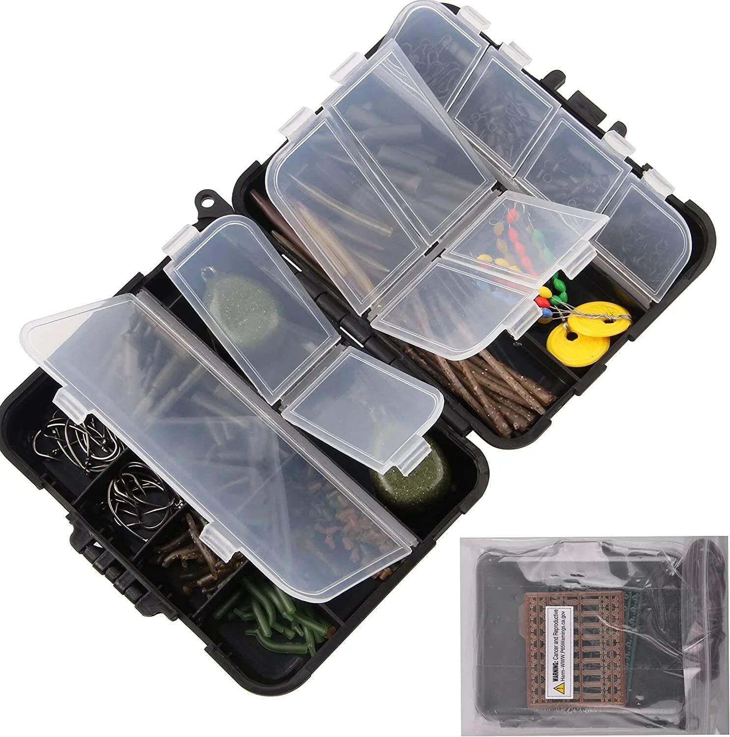Ultimate Carp Fishing Tackle Kit - 217 Pcs Complete Bait & Gear Set for Successful Fishing Adventures.