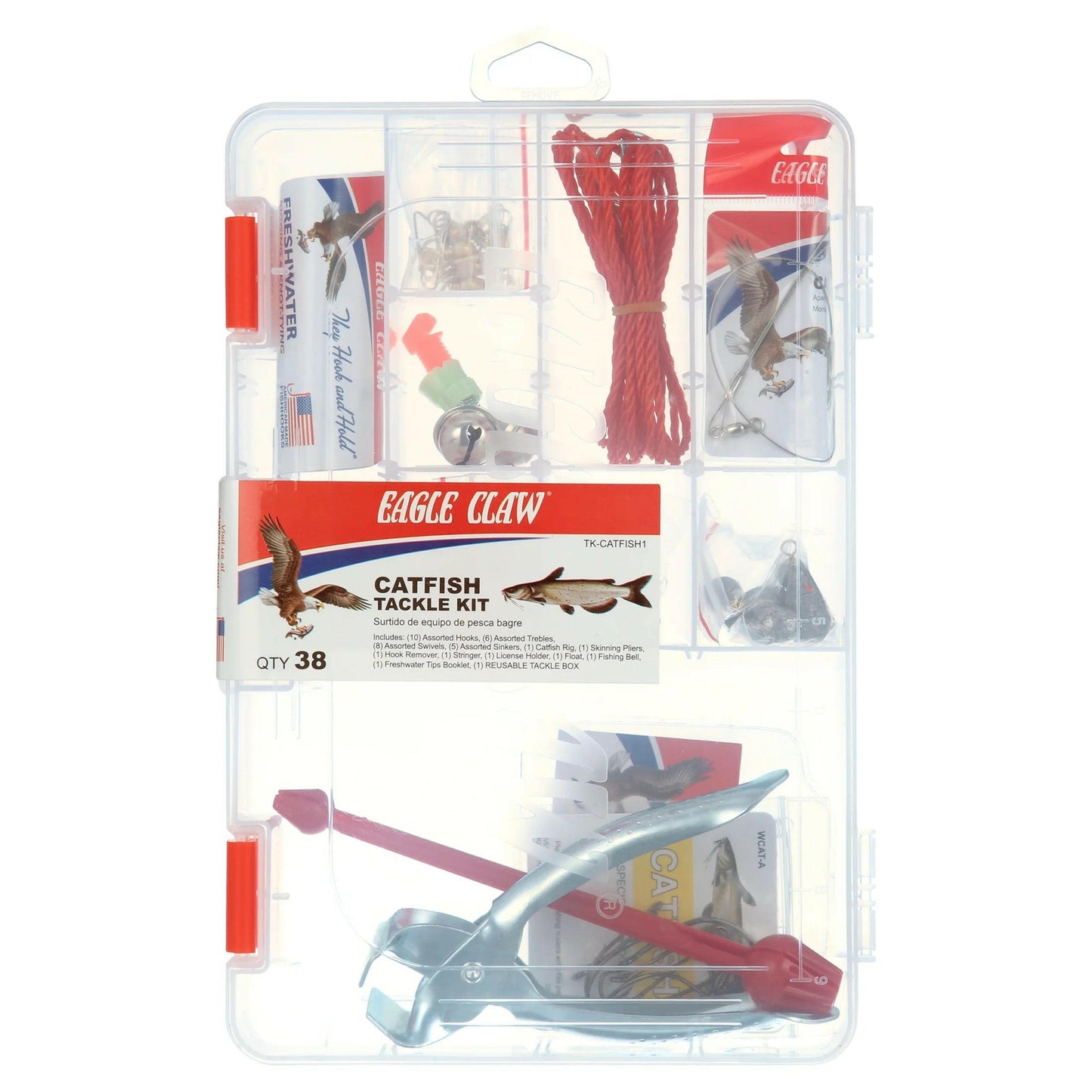 Ultimate Catfish Tackle Kit - 38 Essential Pieces for Successful Fishing.