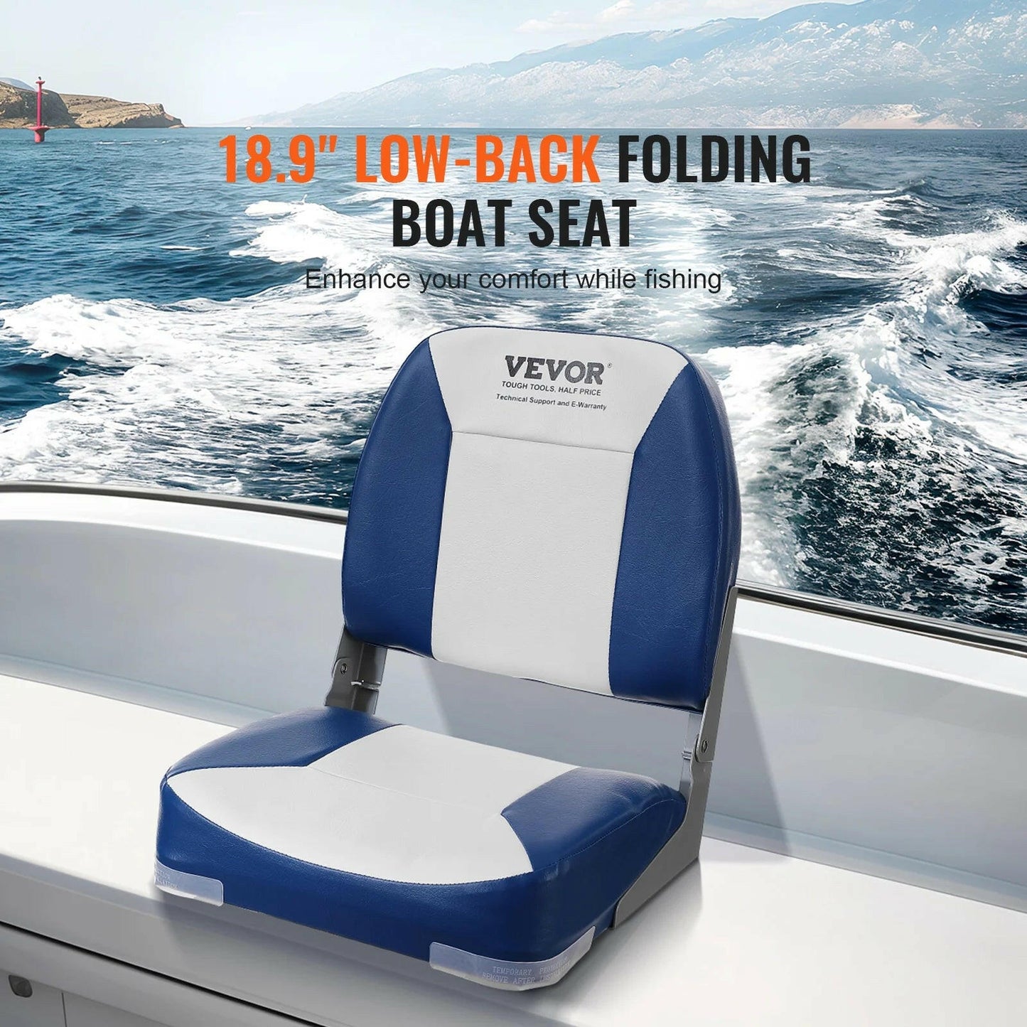 Transform your time on the water with our colorful, waterproof low back cushion seat! 🌊🛥️ #BoatLife #ComfortOnTheWater.