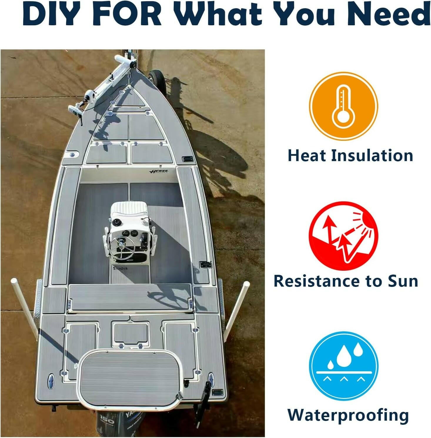 Upgrade Your Boat with Premium Non-Slip EVA Foam Decking - Ideal for Yachts, Pontoons & More! 🌊🚤.
