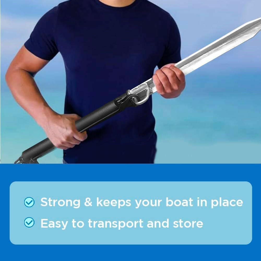 Secure Your Small Boat with Our Ultimate Sandbar Anchor Spike! Perfect for Shallow Waters, Beaches, and Fun Days on the Pontoon! 🌊⚓️