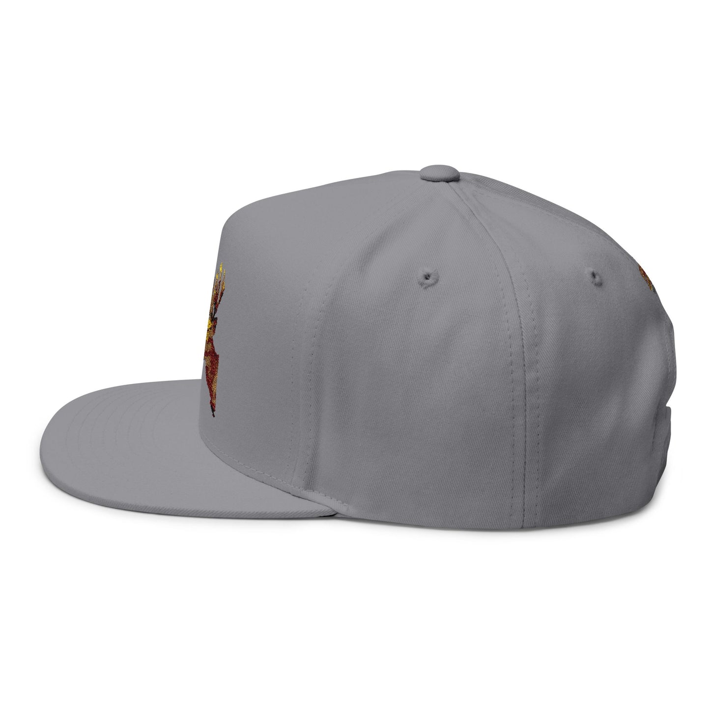 FLATBIL Cap with Whitetail Deer Design