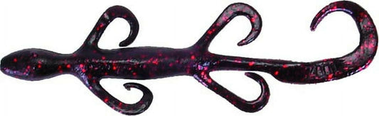 Sparkling Lizard 6'' Black and Red Glitter - 9 Pack