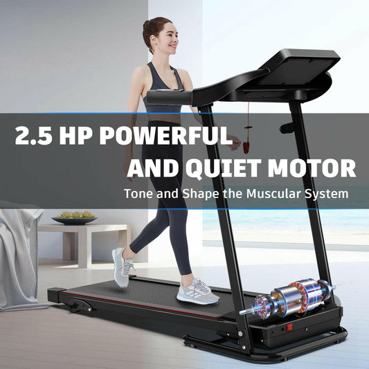 Versatile Indoor Aerobic Treadmill with Adjustable Incline and Easy Mobility for All Fitness Levels