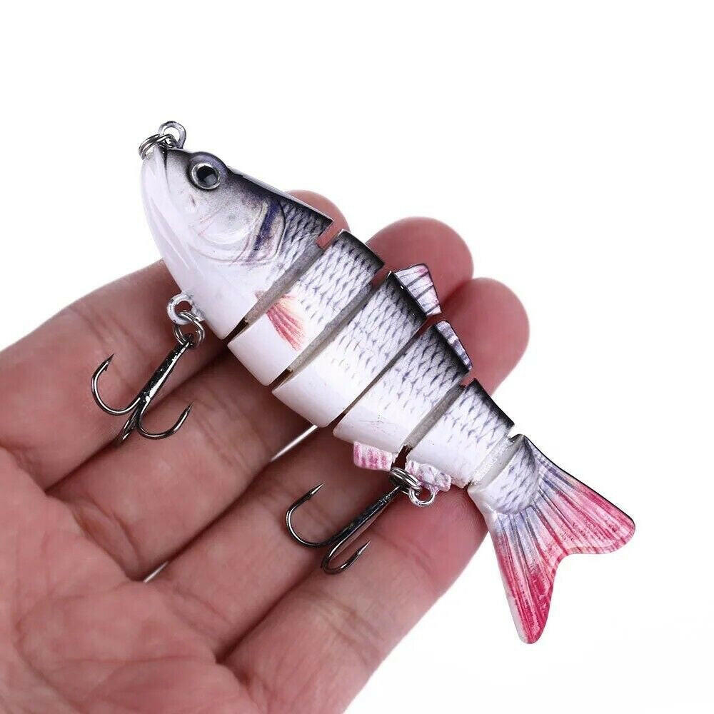 Catch More Fish with Our 6-Piece Multi Jointed Fishing Lures Set! 🎣✨ Perfect for your next fishing adventure! 🐟🛶.