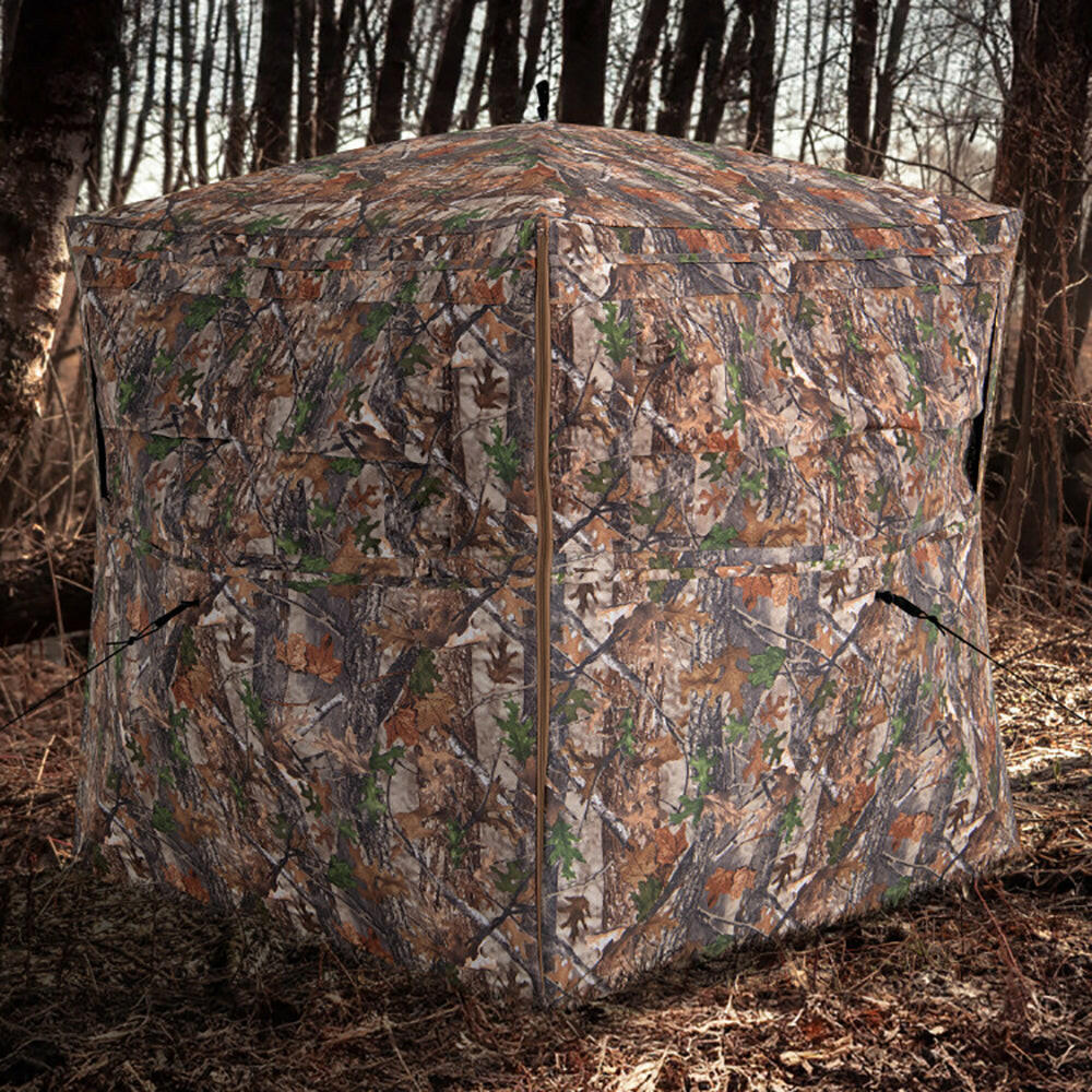 360-Degree One-Way See-Through Ground Blind for 2-3 Persons.