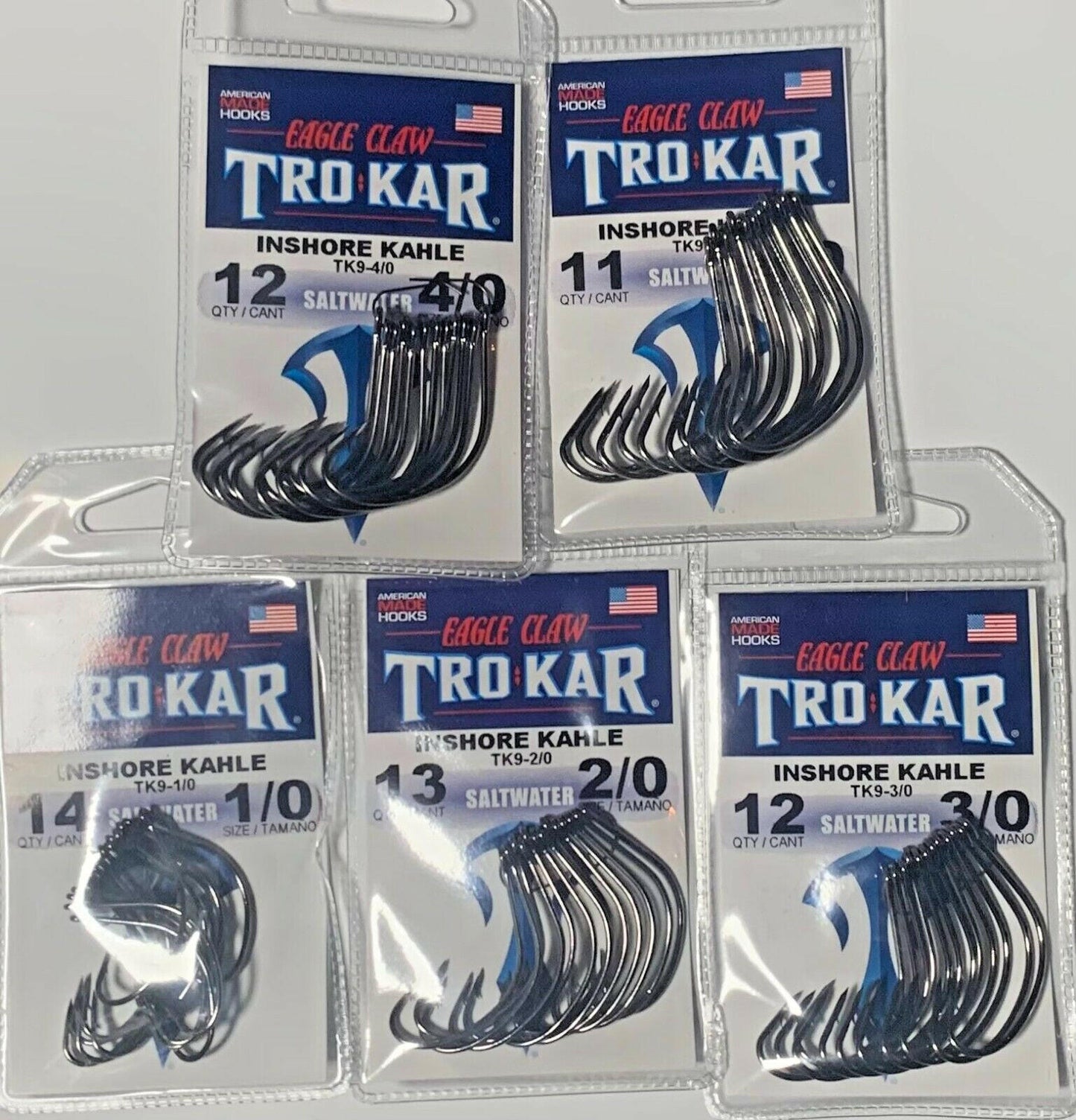 Trokar TK9 Inshore Saltwater Kahle Fishing Hooks - Multiple Sizes Available (1/0, 2/0 & More).