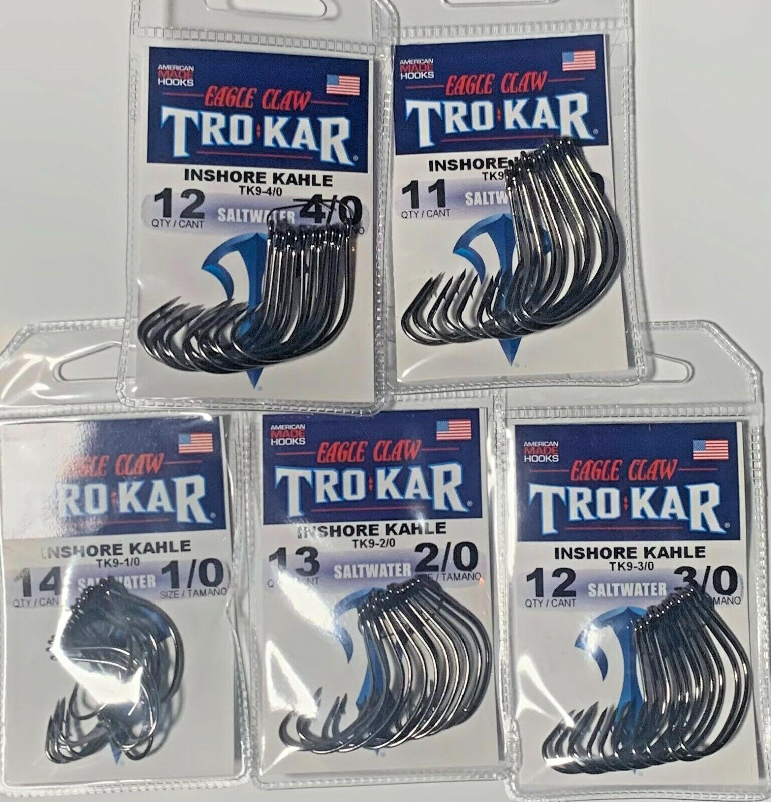 Trokar TK9 Inshore Saltwater Kahle Fishing Hooks - Multiple Sizes Available (1/0, 2/0 & More).