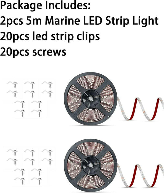 Transform Your Boat with Marine LED Strip Lights - Perfect for Night Fishing Adventures! 🌊✨💙🚤.