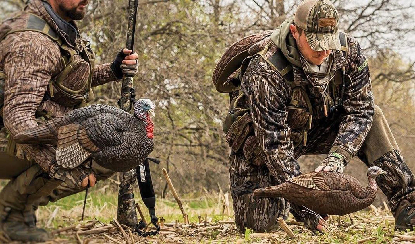 Turkey Decoy Lil Gobbstopper Jake and Hen Combo, Molded Rubber