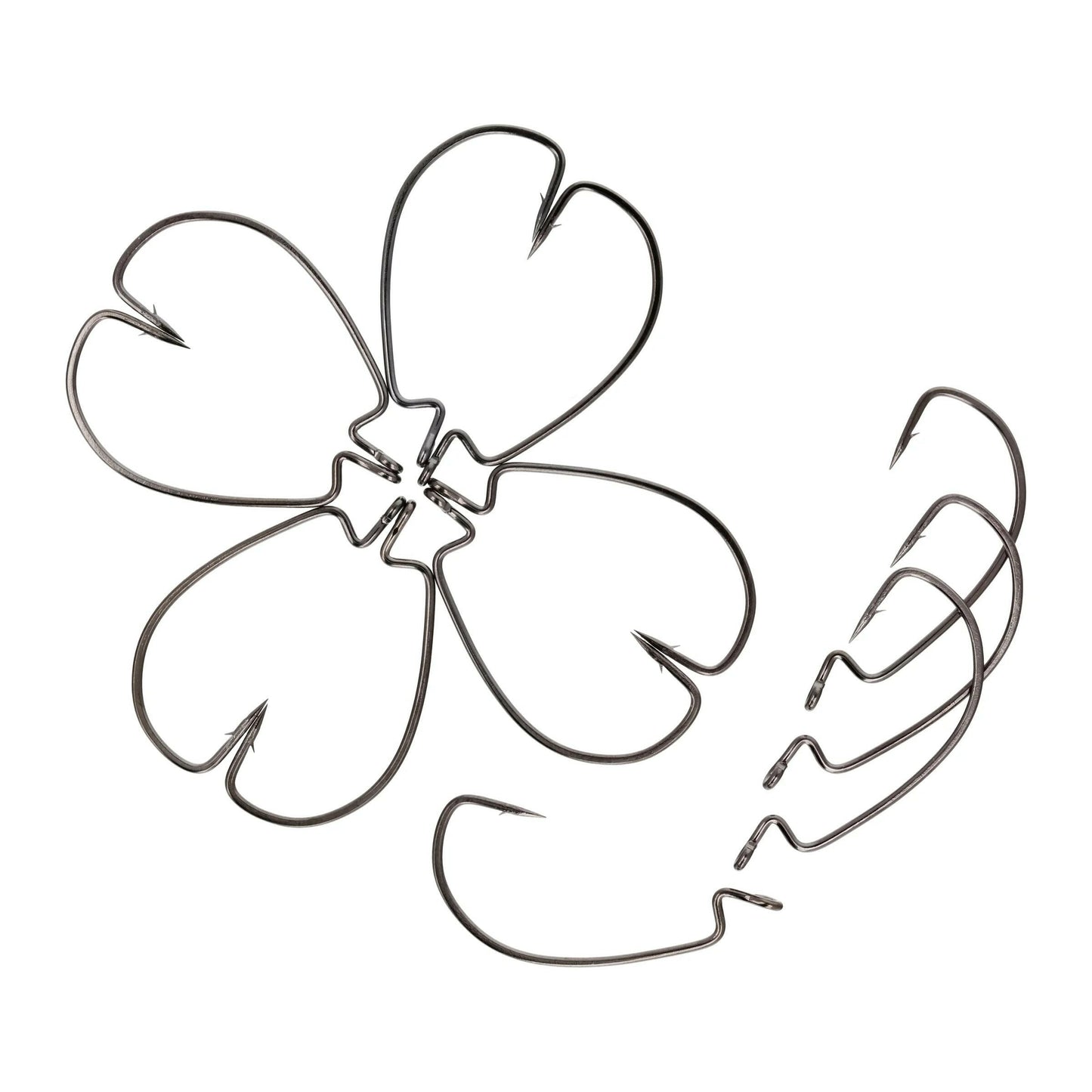 Lazer Sharp Jason Christie Heavy Wire EWG Worm Fishing Hooks - Size 3/0, 12 Pack for Ultimate Fishing Success!.