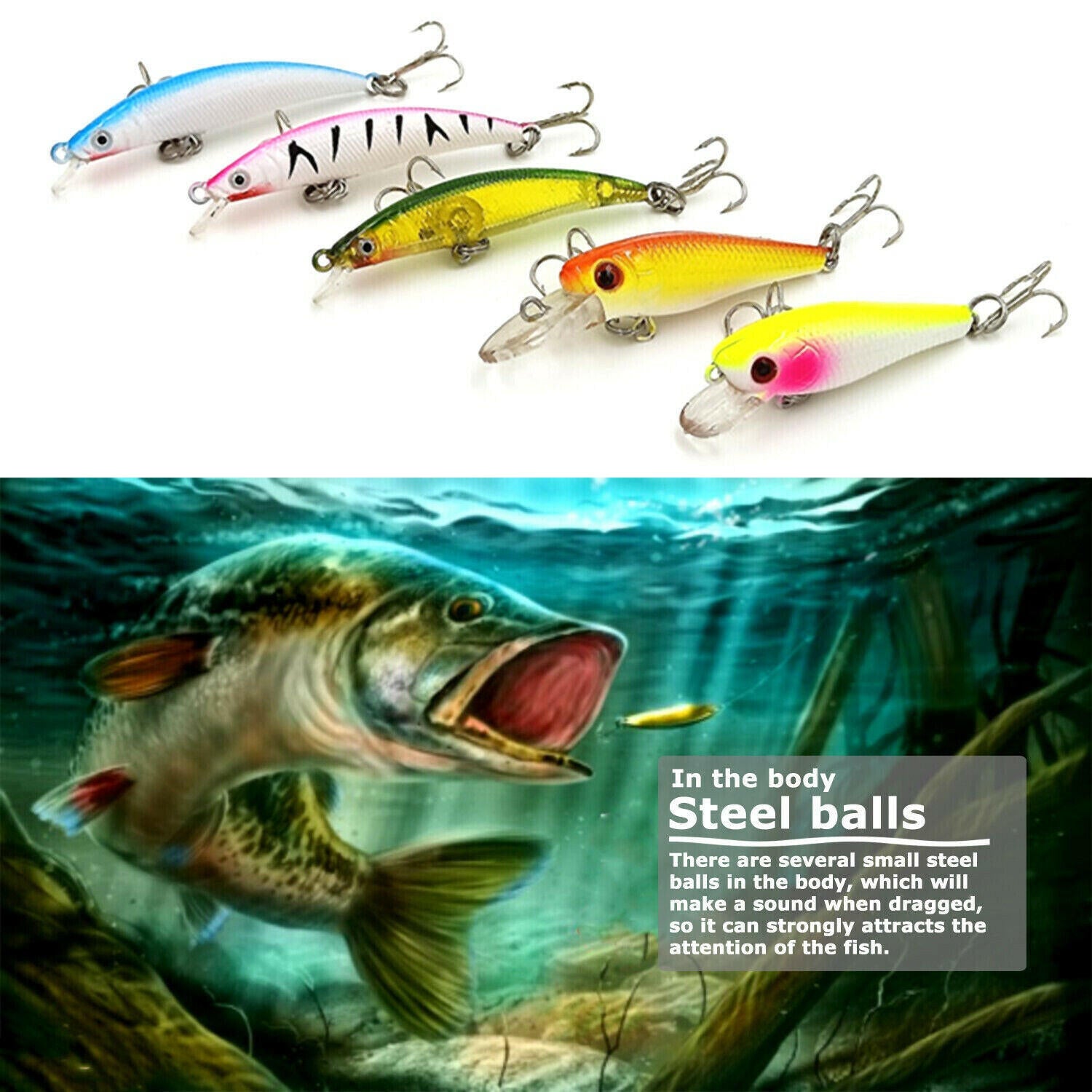 Ultimate Fishing Tackle Set: 30 Premium Lures, Crankbaits, and Hooks for Every Angler