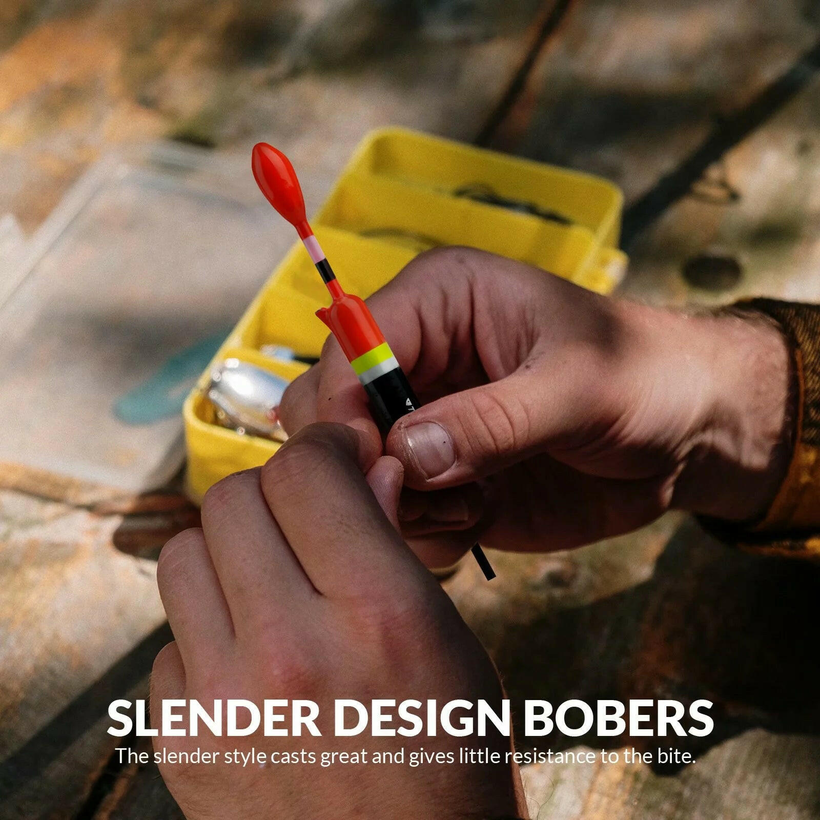 Premium Balsha Wood Fishing Floats - Set of 5 for Enhanced Fishing Experience.