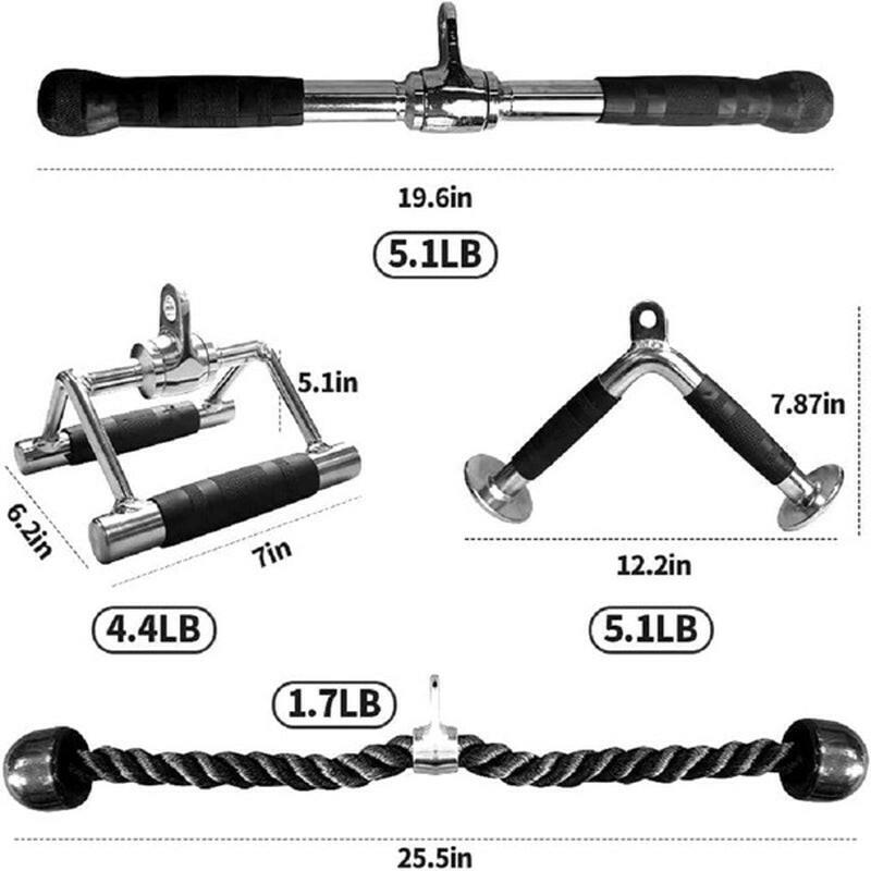 Adjustable Multi-Functional Fitness Handlebar Set: 4-Piece Pull-Down Squat Racks for Home Use