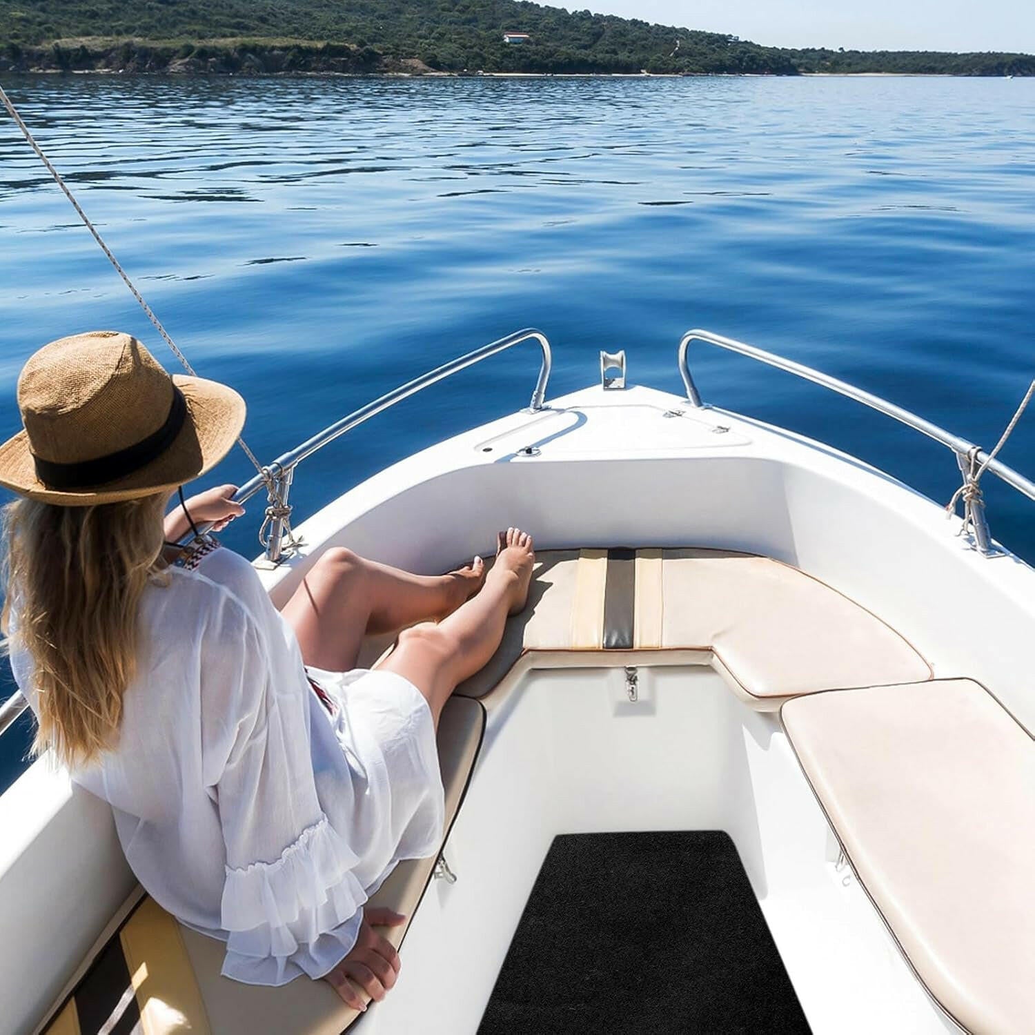 Transform Your Boat Trailer with Our Easy-to-Use Adhesive Bunk Carpet – Ideal for Boats, Jet Skis, and Docks!.