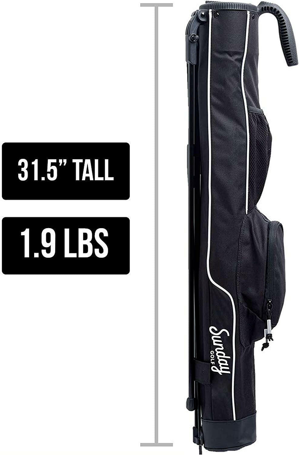 Lightweight Pitch N Putt Golf Bag with Strap and Stand – Durable and Easy to Carry for Driving Range, Par 3, and Executive Courses – 31.5 Inches Tall.