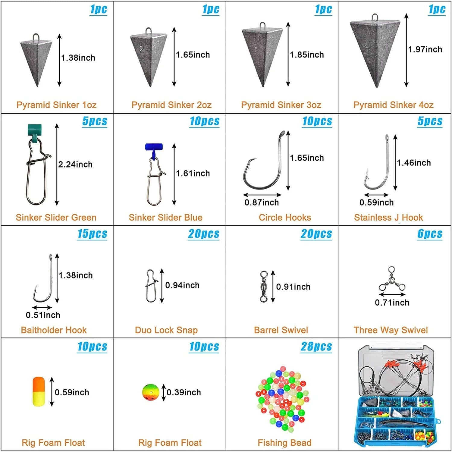 Ultimate Surf Fishing Tackle Kit: Complete with Hooks and Swivels for a Successful Catch!.