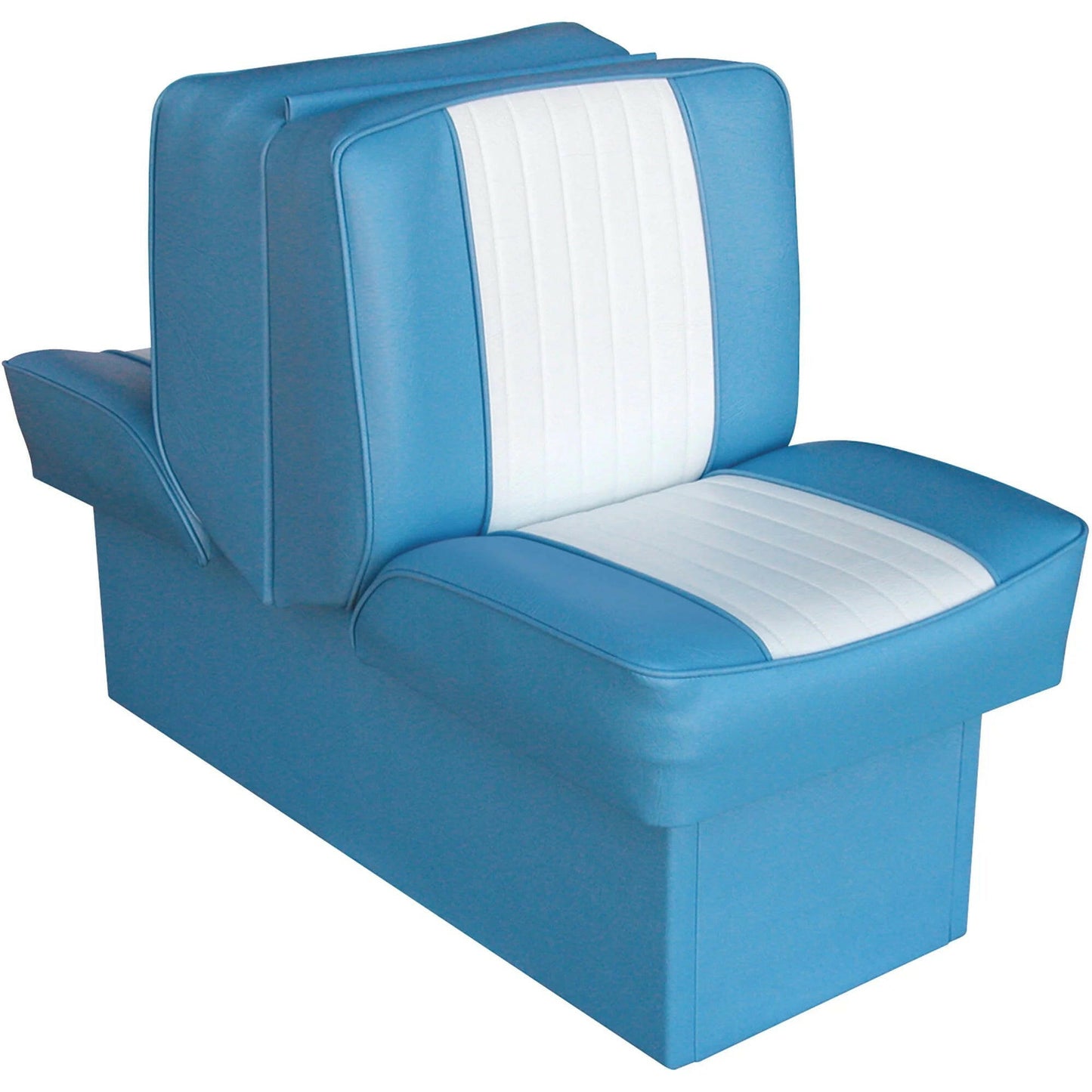 Upgrade your boating experience with the stunning Light Blue and White Deluxe Series Boat Lounge Seat! 🌊🚤✨.