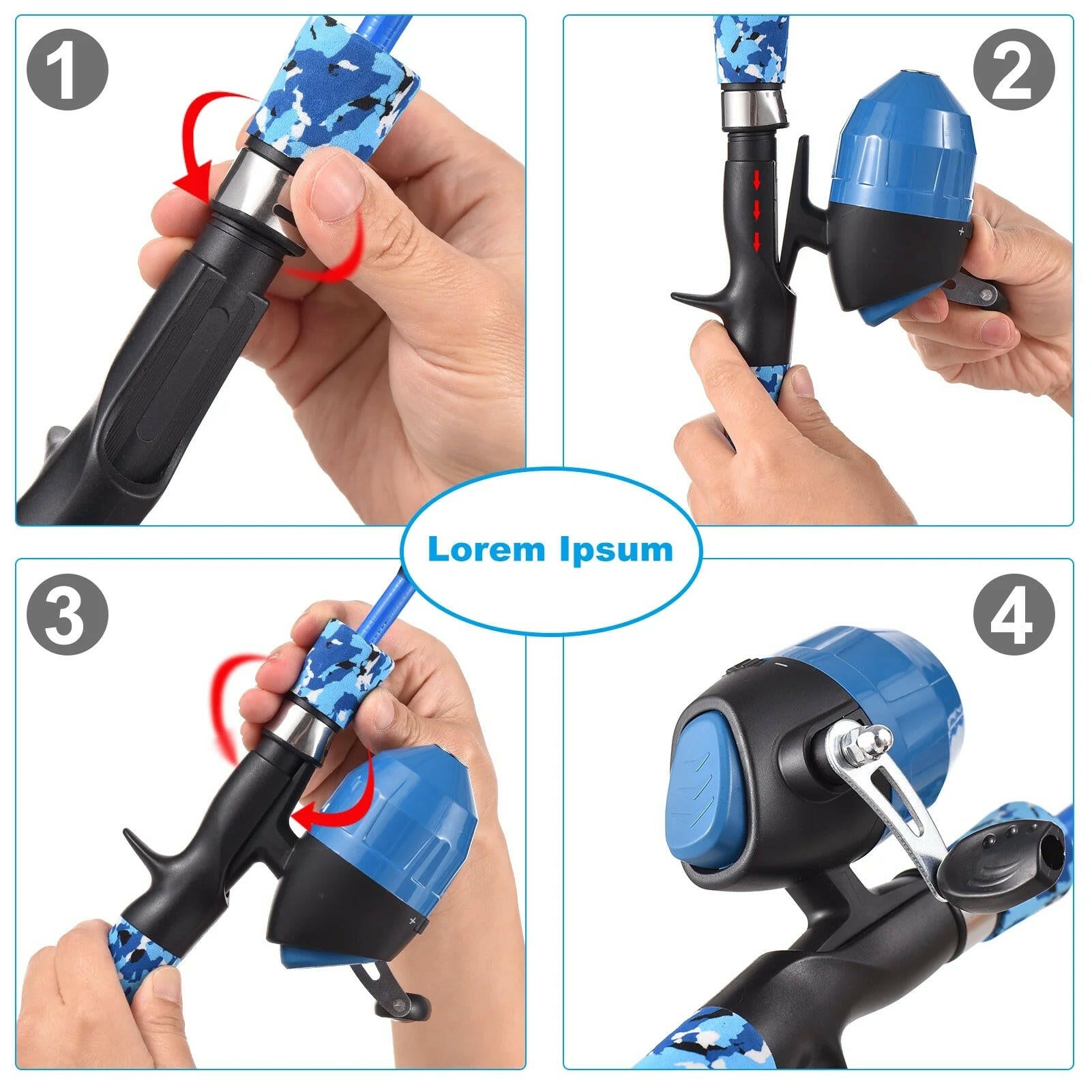 Telescopic Kids Fishing Pole Combo with Spincast Reel - Perfect for Boys, Girls, and Family Fun!.