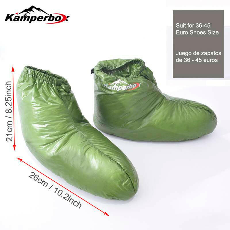 Kamperbox Down Socks and Boots for Camping and Sleeping Bags