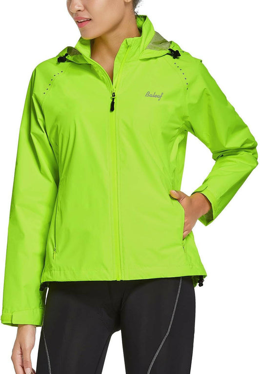 Stay Dry and Chic: Lightweight Waterproof Rain Jacket for Women - Ideal for Running & Cycling!