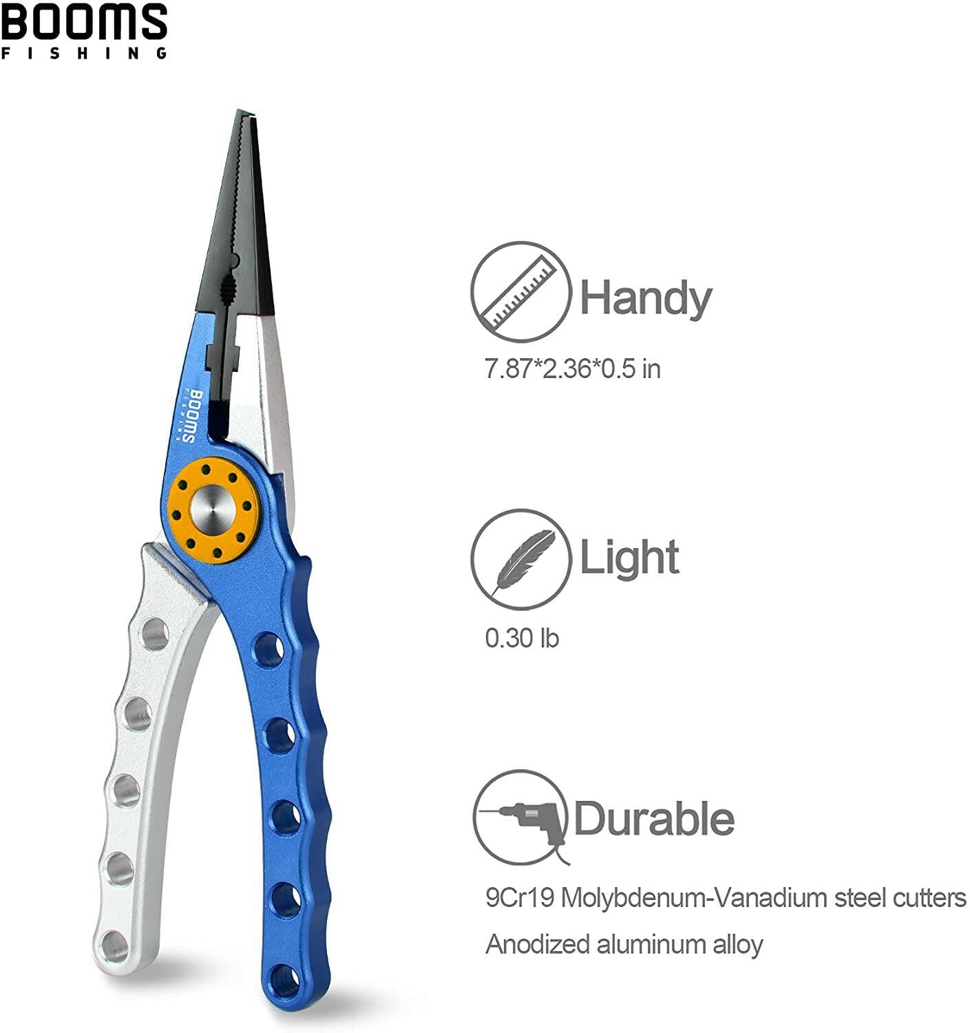 X1 Premium Aluminum Fishing Pliers - Complete Saltwater Surf Fishing Tackle Kit with Multitool, Hook Remover, Line Cutter, Split Ring Tool, Coiled Lanyard & Sheath.