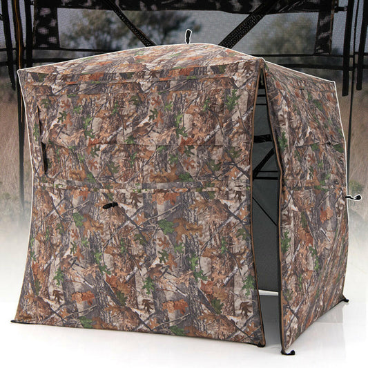 360-Degree One-Way See-Through Ground Blind for 2-3 Persons.