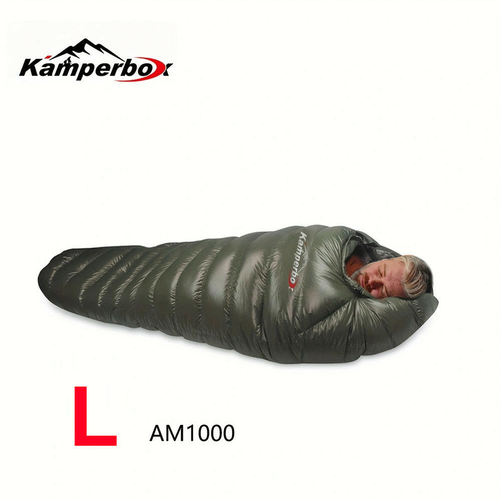 Kamperbox Down Sleeping Bag for Cold Weather Winter Camping.