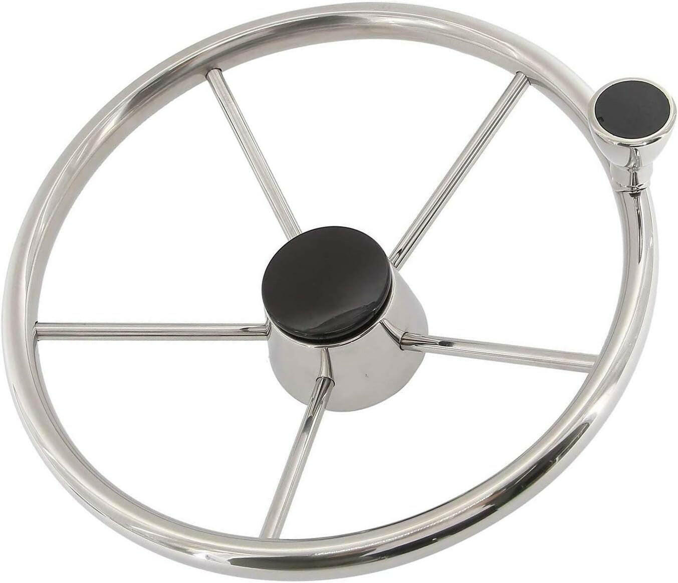 Revamp Your Ride with Our Chic 15.5" Stainless Steel Steering Wheel! 🛥️✨ #BoatLife #MarineGear.