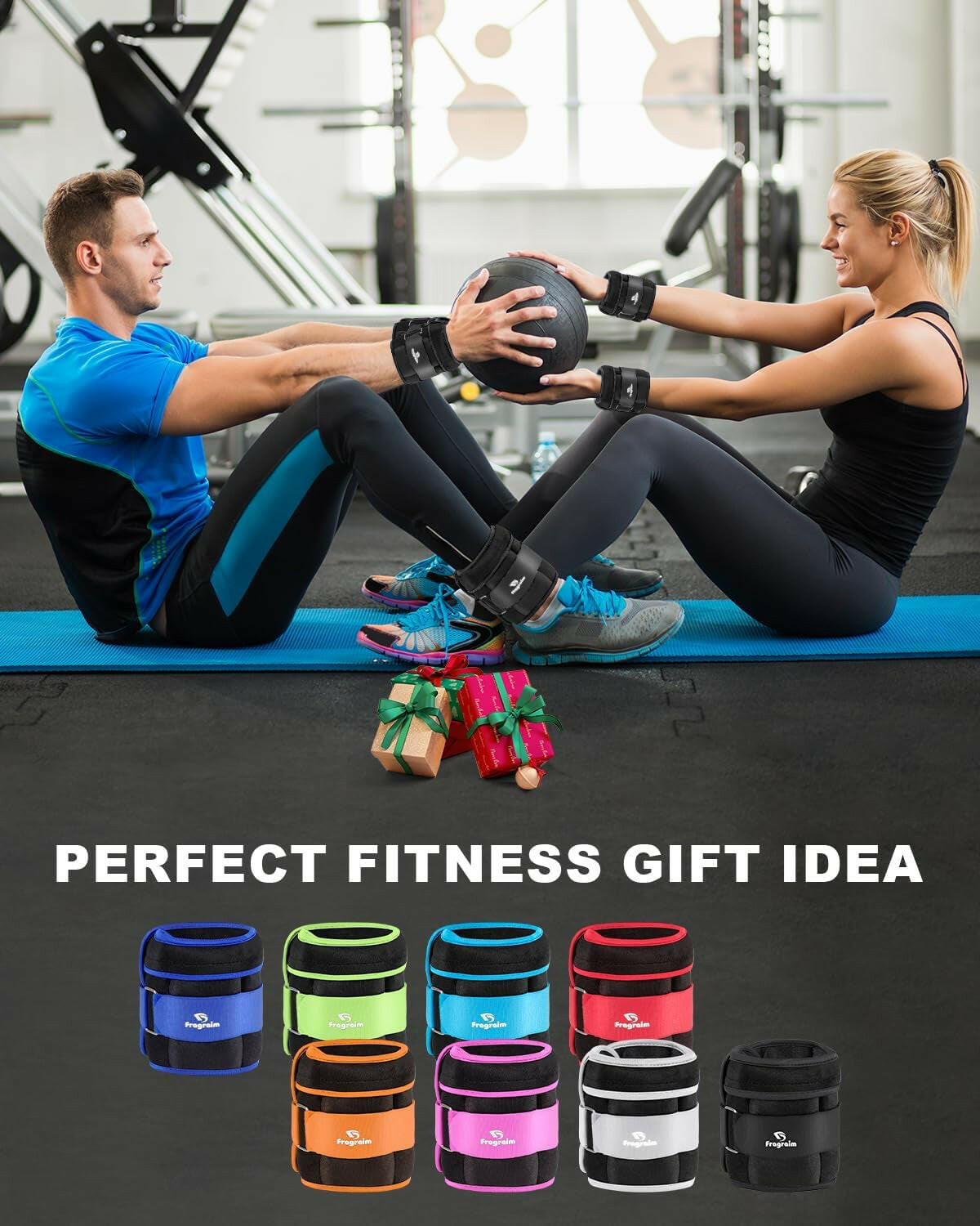 Adjustable Ankle Weights with Removable Weights - Perfect for Jogging, Gymnastics, Aerobics & Physical Therapy (1-20 LBS)